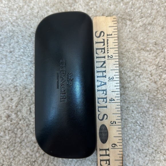 Coach Glasses Hard Case Sunglasses Protection Fashion Glasses Black - Picture 9 of 11